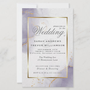 Convite Dourado de Casamento de Orçamento Dusty P
