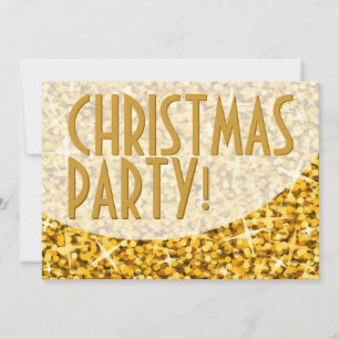 Convite "Dourado" de 'Festa de Natal'