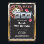 Convite Dourado do aniversário do casino do cartão<br><div class="desc">Convite Dourado do aniversário do casino do cartão de jogo do póquer. O brilho do ouro do tema do casino convida, 18o 20o 2ø 30o 40th 50th 60th 90 100th do 80 do 70, toda a idade. Para uma personalização mais adicional, clique por favor "personalizam-no" botão e usam-nos nossa ferramenta...</div>