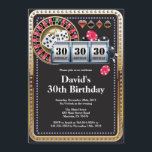 Convite Dourado do aniversário do casino do cartão<br><div class="desc">Convite Dourado do aniversário do casino do cartão de jogo do póquer. O brilho do ouro do tema do casino convida, 18o 20o 2ø 30o 40th 50th 60th 90 100th do 80 do 70, toda a idade. Para uma personalização mais adicional, clique por favor "personalizam-no" botão e usam-nos nossa ferramenta...</div>