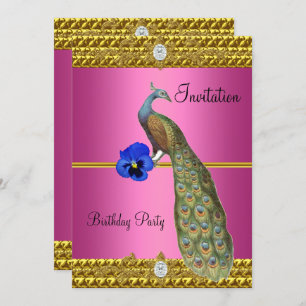 Convite Dourado Elegante