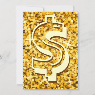 Convite "Dourado" em dólares