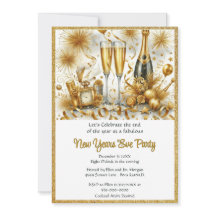 Dourado glamouroso no Partido da Véspera de Ano No