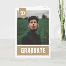 Convite Dourado Moderno Texturizado Graduação Foto