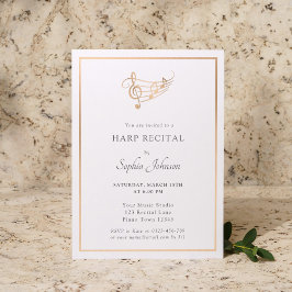 Convite Dourado Music Notes Concert Considerando (Consider