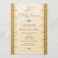 Convite Dourado no 50º aniversário