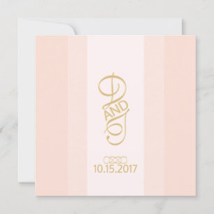 Convite Dourado para Blush