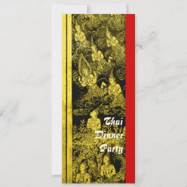 Convite Dourado para o Partido Tema do Janto Taila