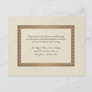 Convite Dourado para Recepção Formal Brocade Damas