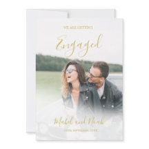 Convite Dourado para Sobreposição de Fotografias E