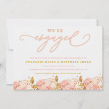 Dourado Pequim Rosa, somos Festa de noivado Envolv