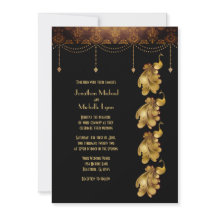 Dourados Pacocks, Antigos Egípcios, Art Deco Weddi