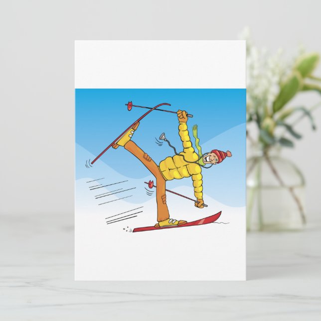 Convite Doutor Em Skis (Em pé/Frente)