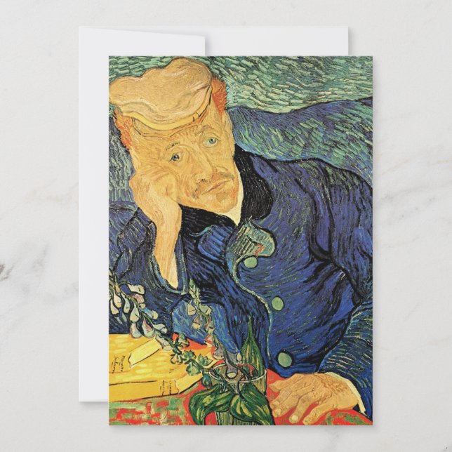 Convite Doutor Gachet de Vincent van Gogh Aposentadoria (Frente)