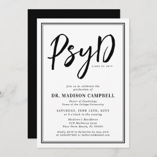 Convite Doutora Em Festas de formatura De Psy