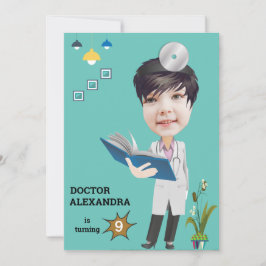 Convite Doutora Médica Foto Sensacional Aniversário