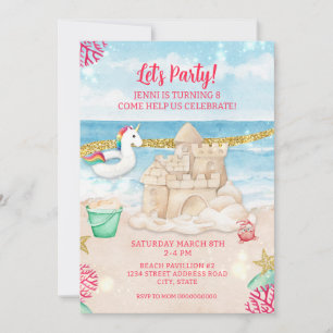 Convite Download da Festa de aniversário de Verão da Unico