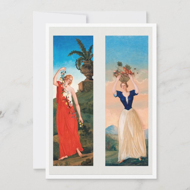 Convite Download das quatro estações por Paul Cézanne (Frente)