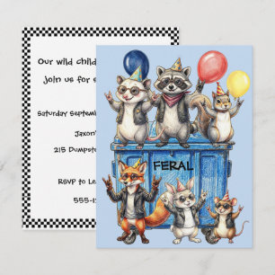 Convite Download Digital de Aniversário Feral For Life