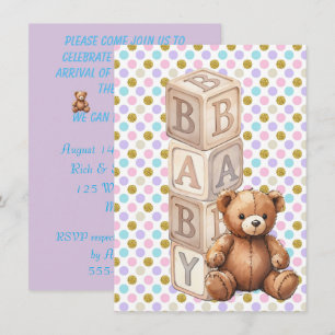 CONVITE DOWNLOAD DIGITAL DE BLOCOS DE BEBÊ PARA CHUVEIRO