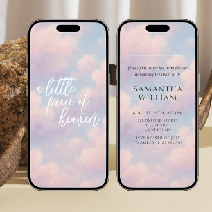 Convite Download digital do Chá de fraldas pesado