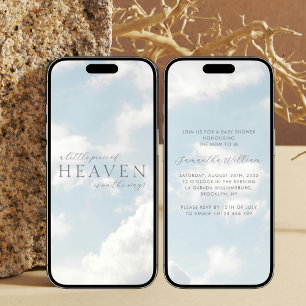 Convite Download do Chá de fraldas Celeste para Portáteis