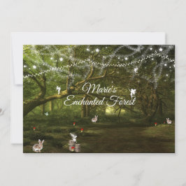 Convite Doze Anos, Floresta Encantada, Fadas, Personalizad