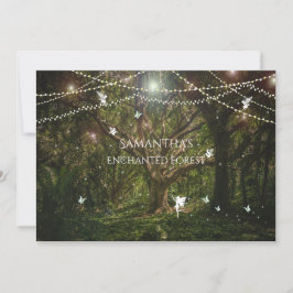 Convite Doze Anos, Floresta Encantada, Fadas, Personalizad