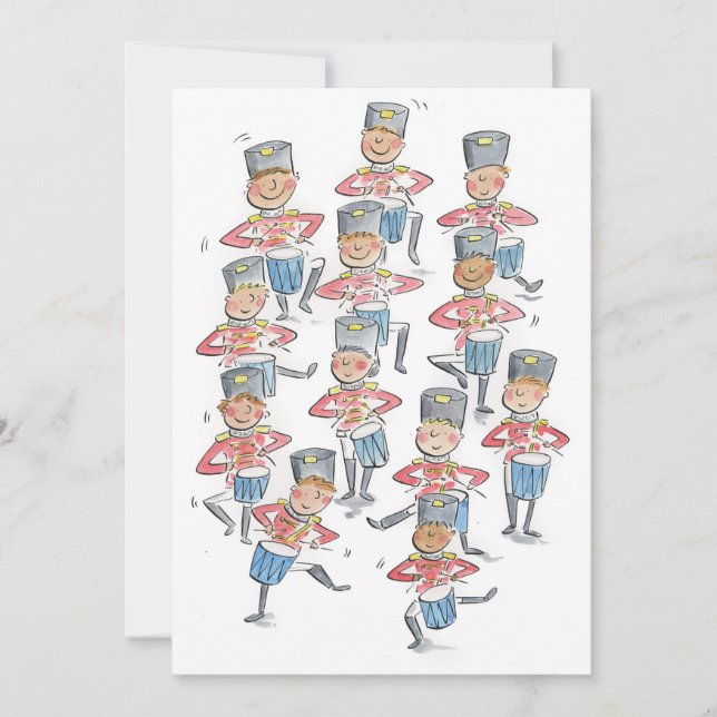 Convite Doze Bateristas Tamborilando (Frente)