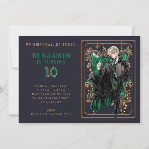 Convite Draco Malfoy Slytherin Aniversário