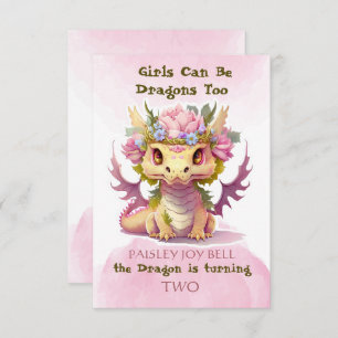 Convite Dragão Menino De Dois Anos