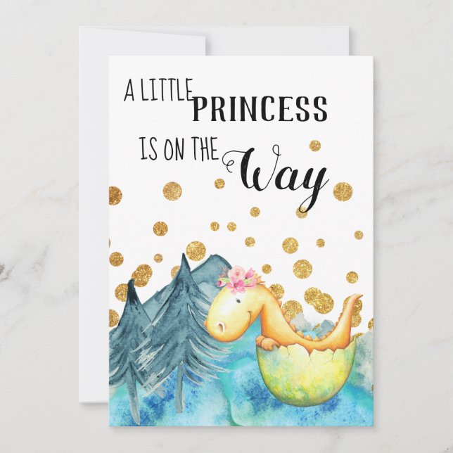 Convite *~* Dragão Verde Bonito Incêndio Chá (Frente)