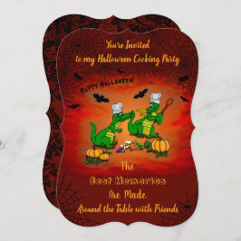 Convite Dragões - Feliz Halloween! Hoje eu cozinho