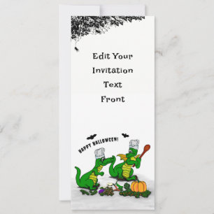 Convite Dragões - Feliz Halloween! Hoje eu cozinho