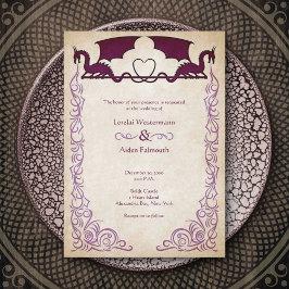 Convite Dragon Gamer Fantasy