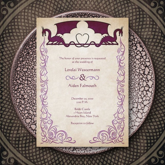 Convite Dragon Gamer Fantasy (Criador carregado)