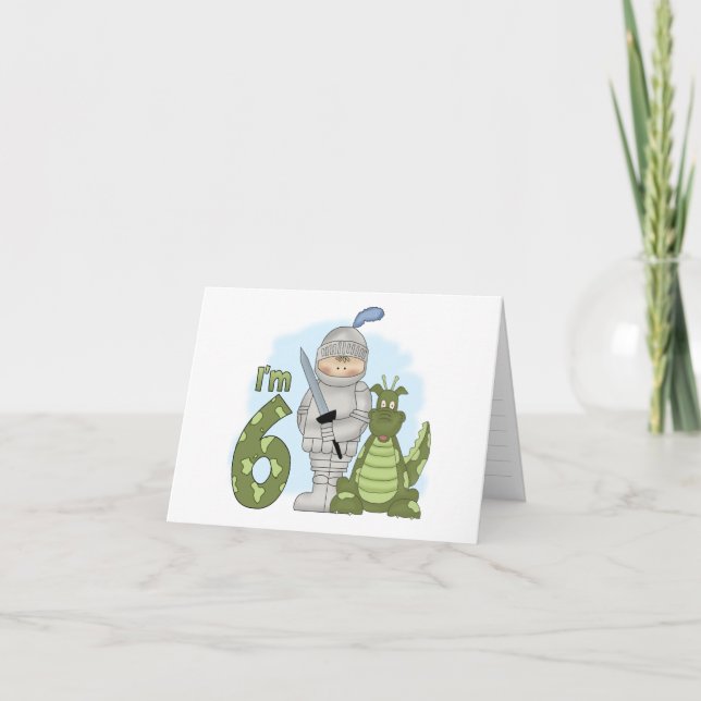 Convite Dragon Knight 6 Birthday (Frente)