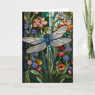 Convite Dragonfly boho vidro botânico floral