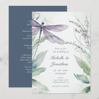 Convite Dragonfly | Greenery All in One Wedding