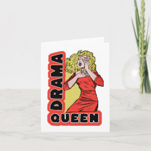 Convite Drama Queen porque tudo me excita demais
