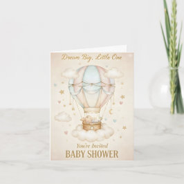 Convite Dream Big, Little One – Baby Shower 