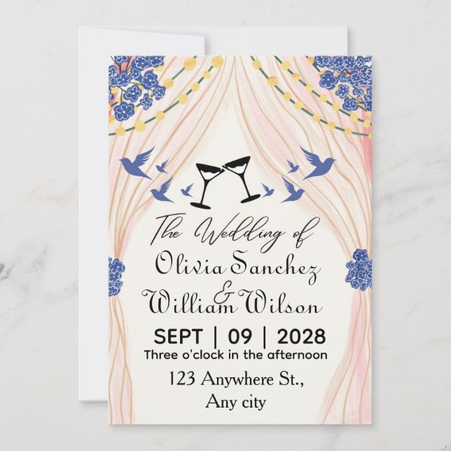 Convite Dream invitation for a breathtaking wedding (Frente)