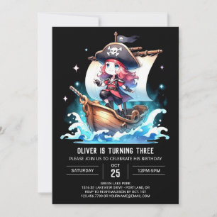 Convite Dreamate Pirate Digital Birthday