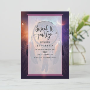 Convite Dreamcatcher na floresta