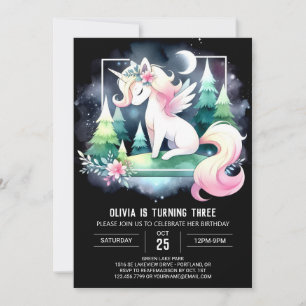Convite Dreamcolor Watercolor Horse Birthday