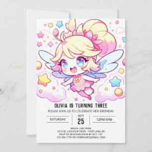 Convite DreamCustom Fairy Birthday