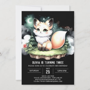 Convite DreamLittle Fox Birthday digital