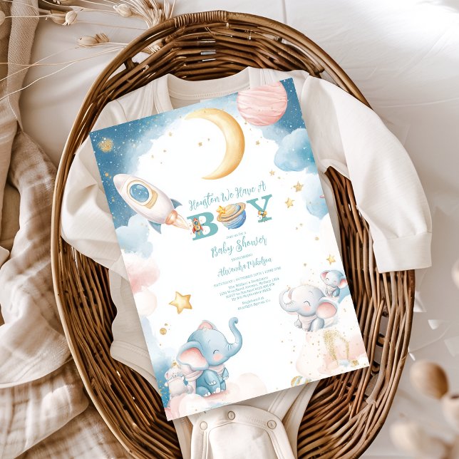 Convite Dreamston Temos Um Menino Espaço Exterior (Criador carregado)