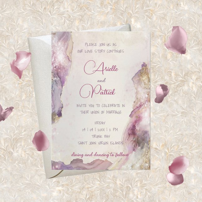 Convite Dreamy Aquarella Invitation (Criador carregado)