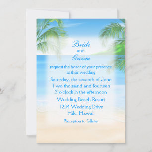 Convite Dreamy Beach Wedding